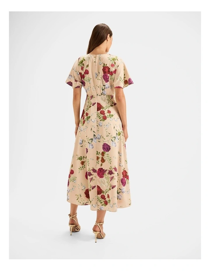 Soiree Satin Dress in Multi image 2