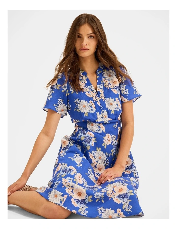 Saltbloom Midi Dress in Sea Blue image 5