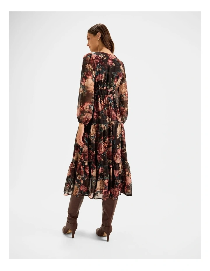 Garden Noir Maxi Dress in Black image 2