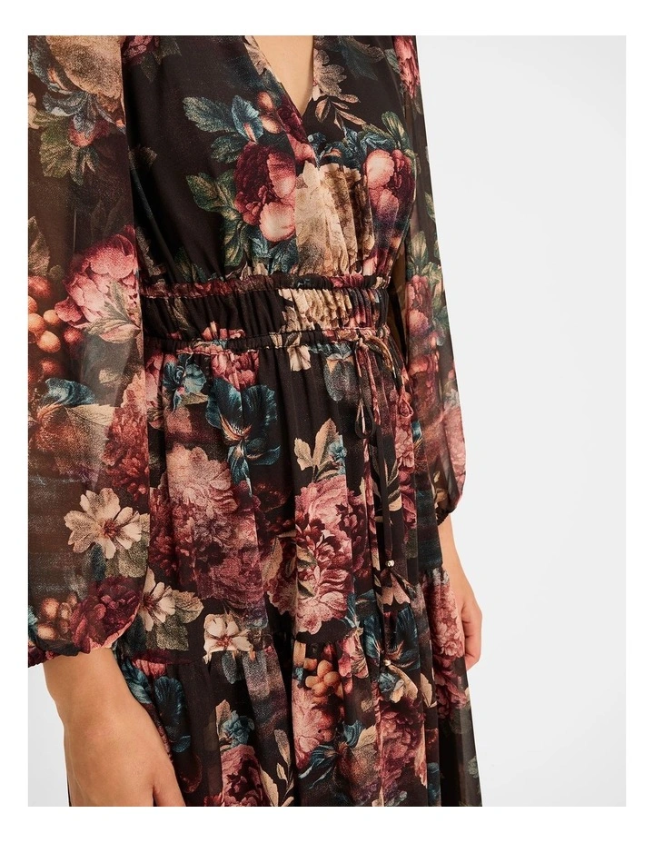 Garden Noir Maxi Dress in Black image 5