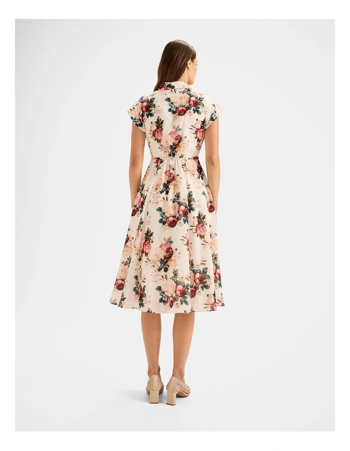 Winter Garden Shirt Dress in Ivory image 2