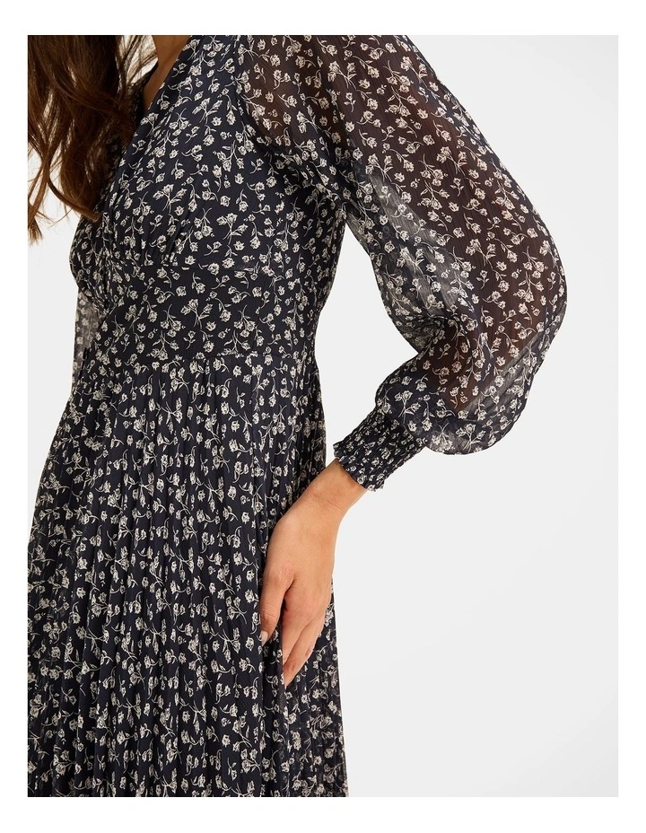 Mariner Midi Dress in Ink image 4