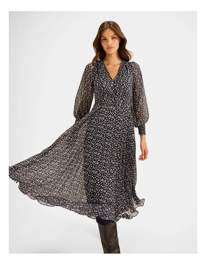 Mariner Midi Dress in Ink image 5