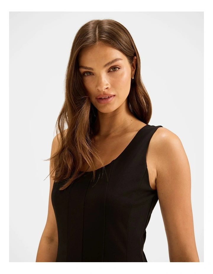 Elodie Midi Dress in Black image 3