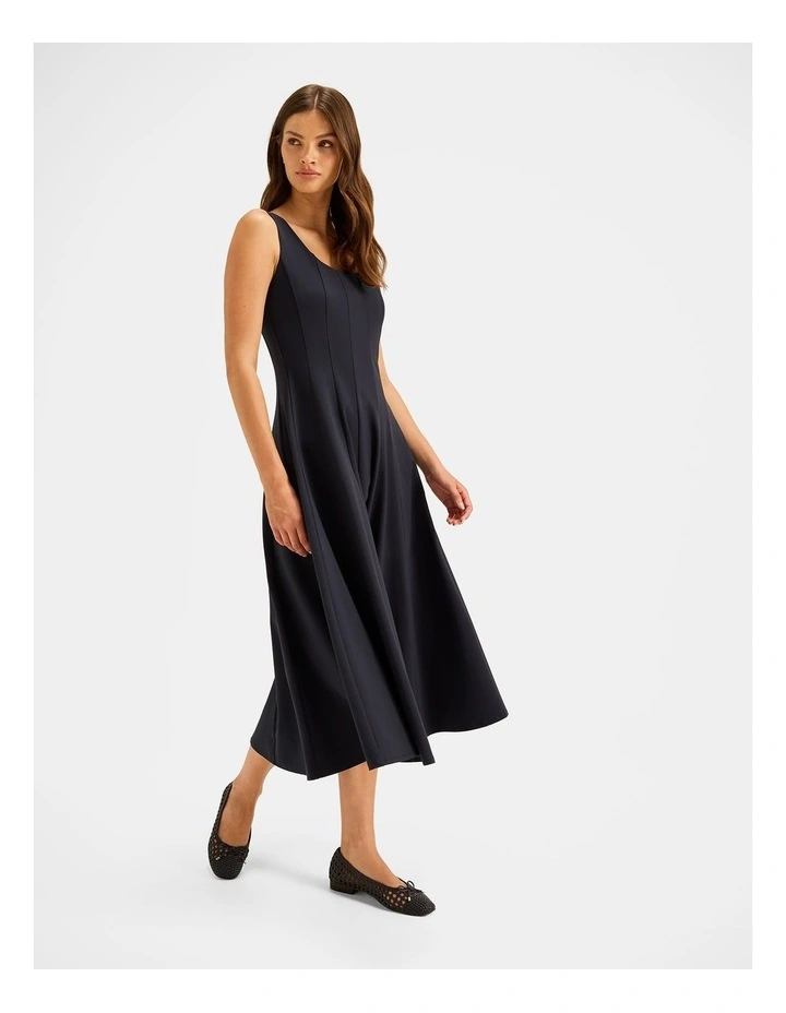 Elodie Midi Dress in Ink image 5