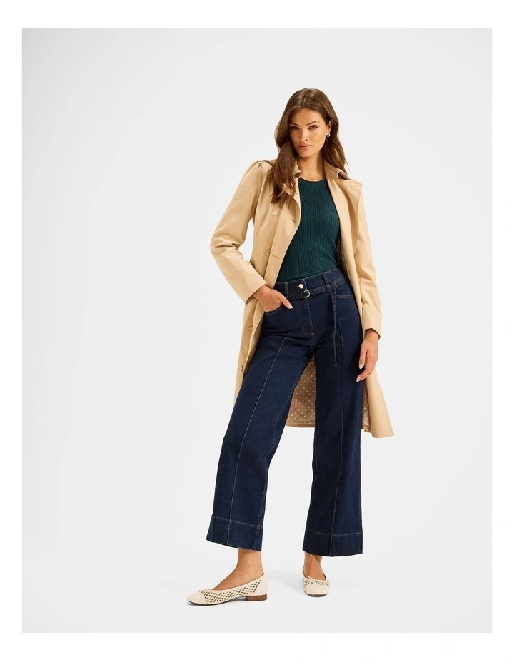 Antoinetta Trench Coat in Beige image 6