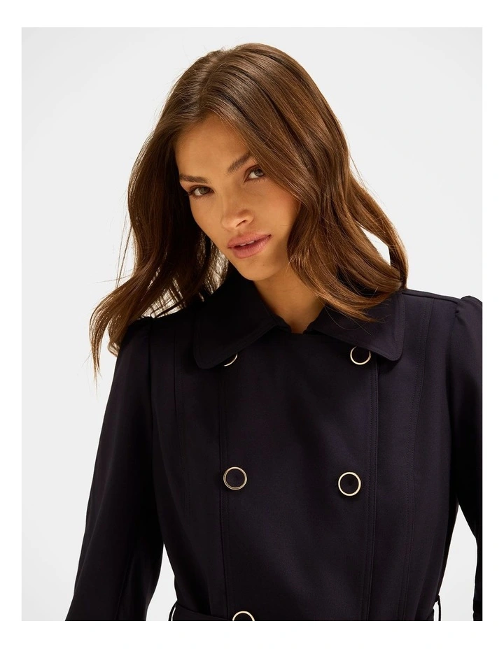 Antoinette Trench Coat in Ink image 3