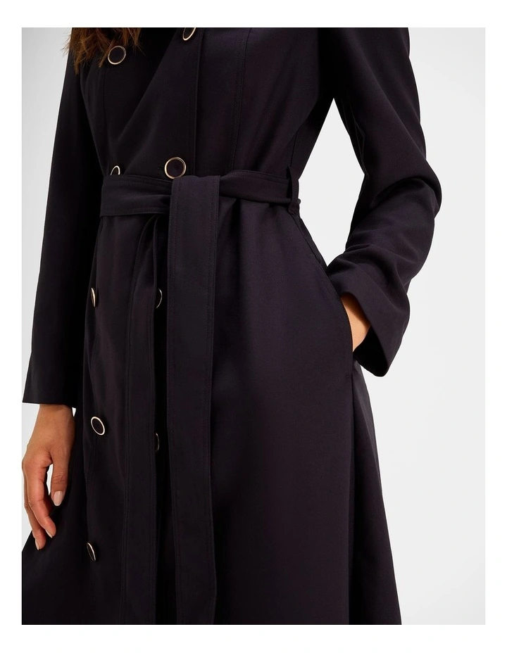 Antoinette Trench Coat in Ink image 4