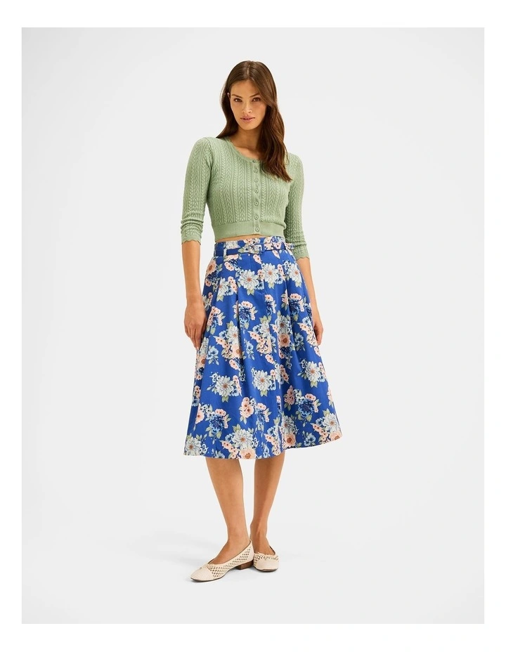 Saltbloom Midi Skirt in Sea Blue image 1