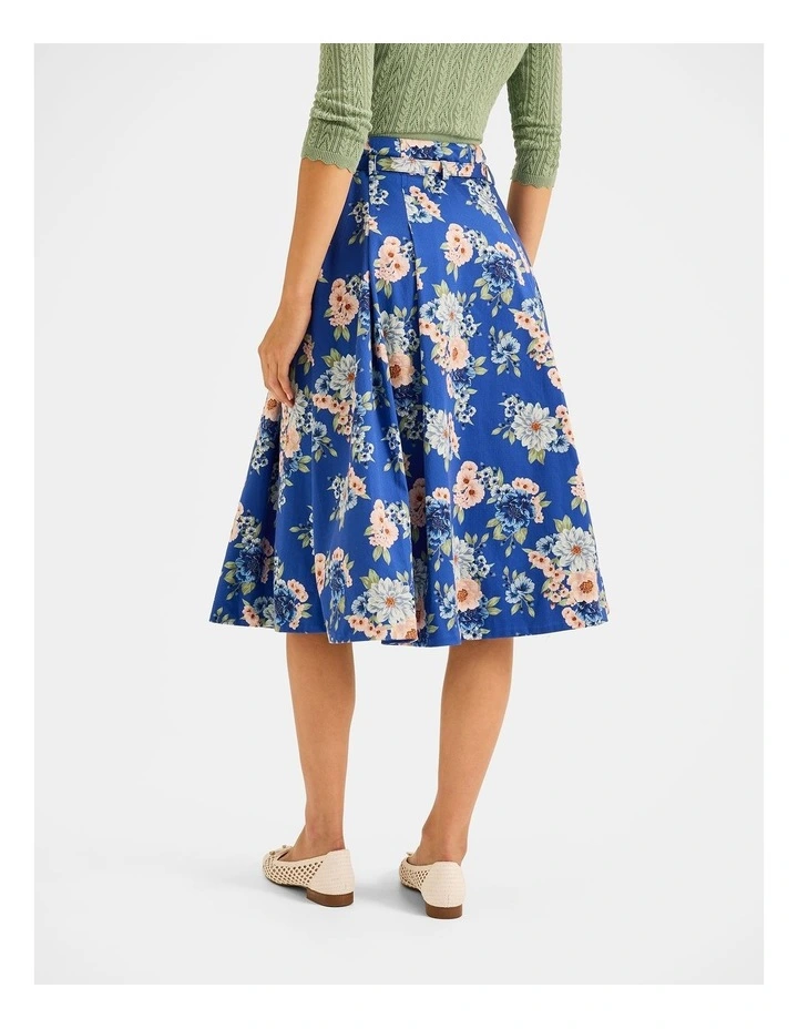 Saltbloom Midi Skirt in Sea Blue image 2