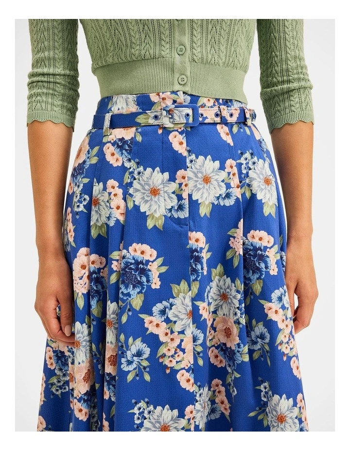 Saltbloom Midi Skirt in Sea Blue image 3