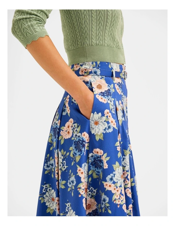 Saltbloom Midi Skirt in Sea Blue image 4