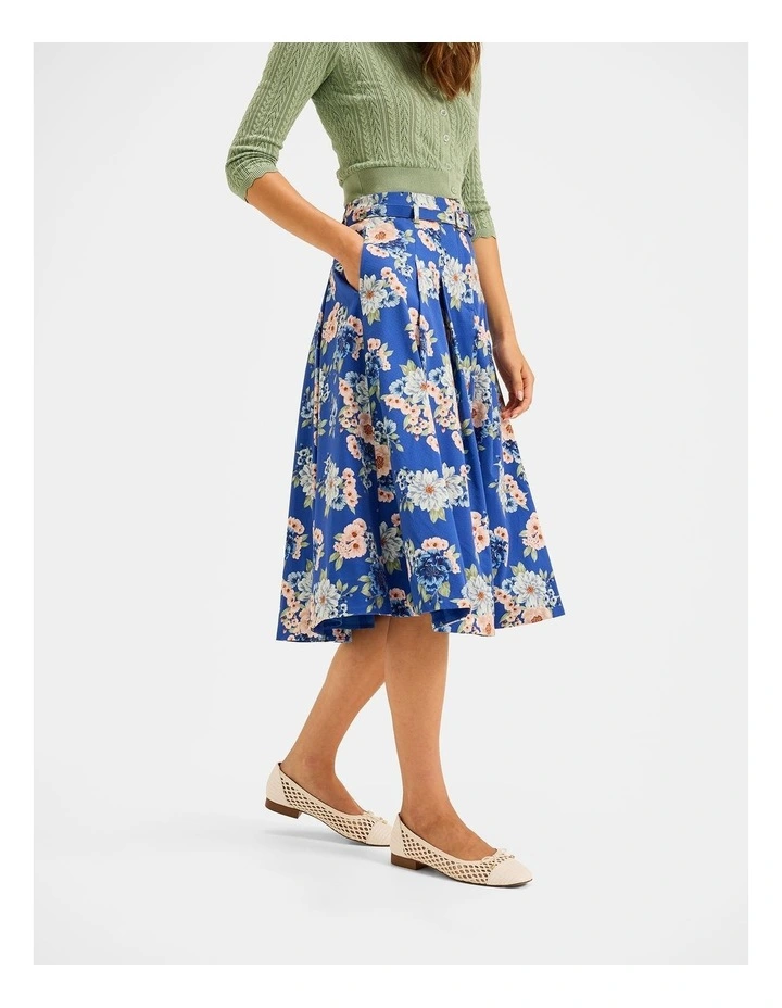 Saltbloom Midi Skirt in Sea Blue image 5