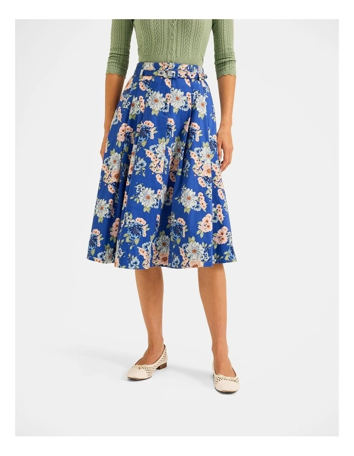 Saltbloom Midi Skirt in Sea Blue image 6