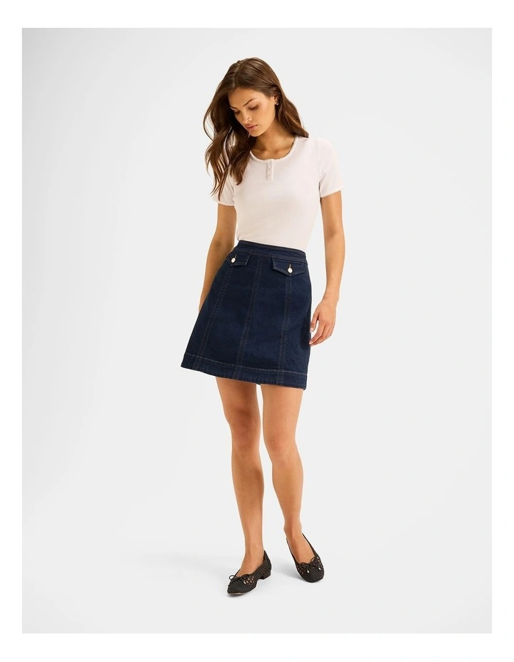 Luelle Rib Top in Ivory image 6