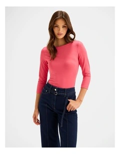 Juliette Top in Pink Grapefruit