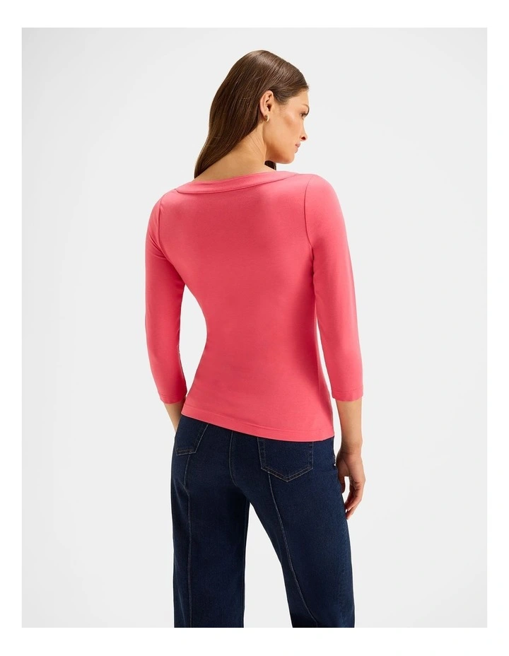 Juliette Top in Pink Grapefruit image 2