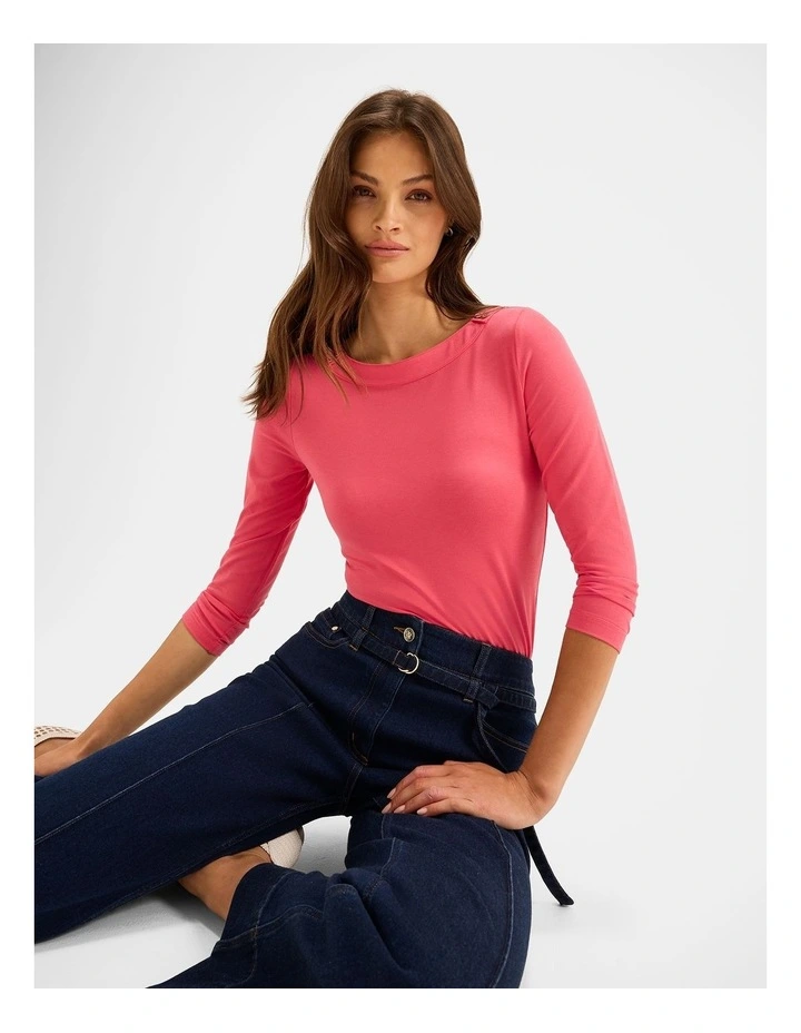 Juliette Top in Pink Grapefruit image 4