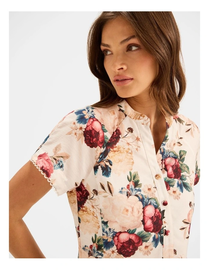 Winter Garden Shirt in Ivory image 3