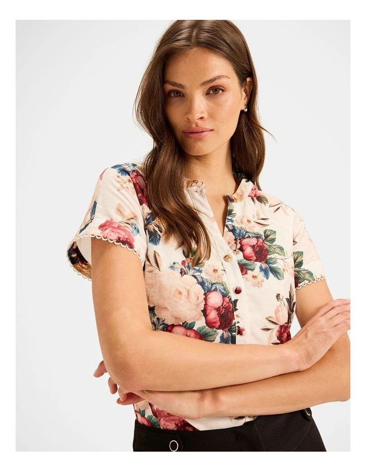 Winter Garden Shirt in Ivory image 4