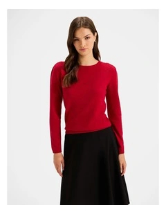 Ayr Jumper in Crimson
