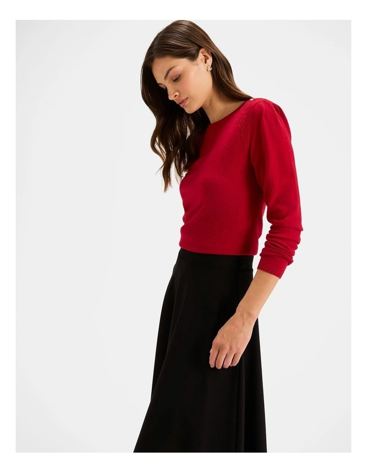 Ayr Jumper in Crimson image 4