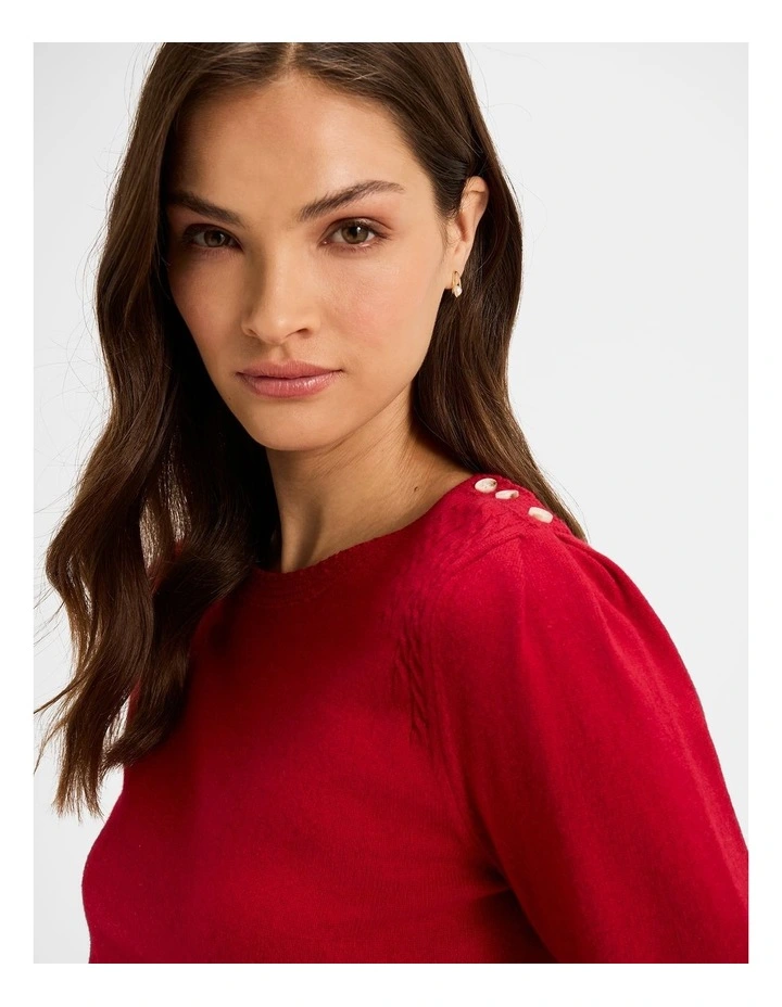 Ayr Jumper in Crimson image 5