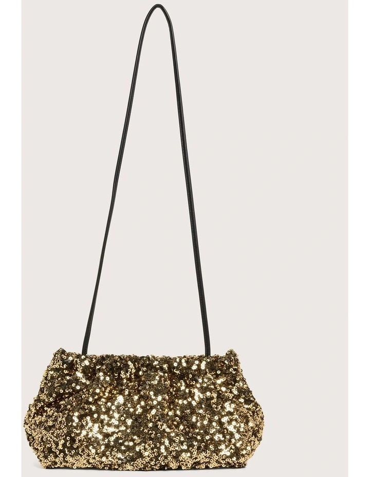 Liberty Sequin Clutch in Gold image 1