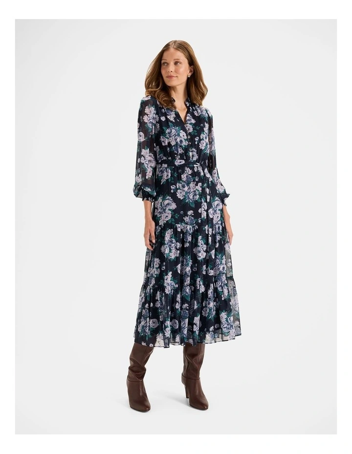 Mayfair Midi Dress in Ink image 1