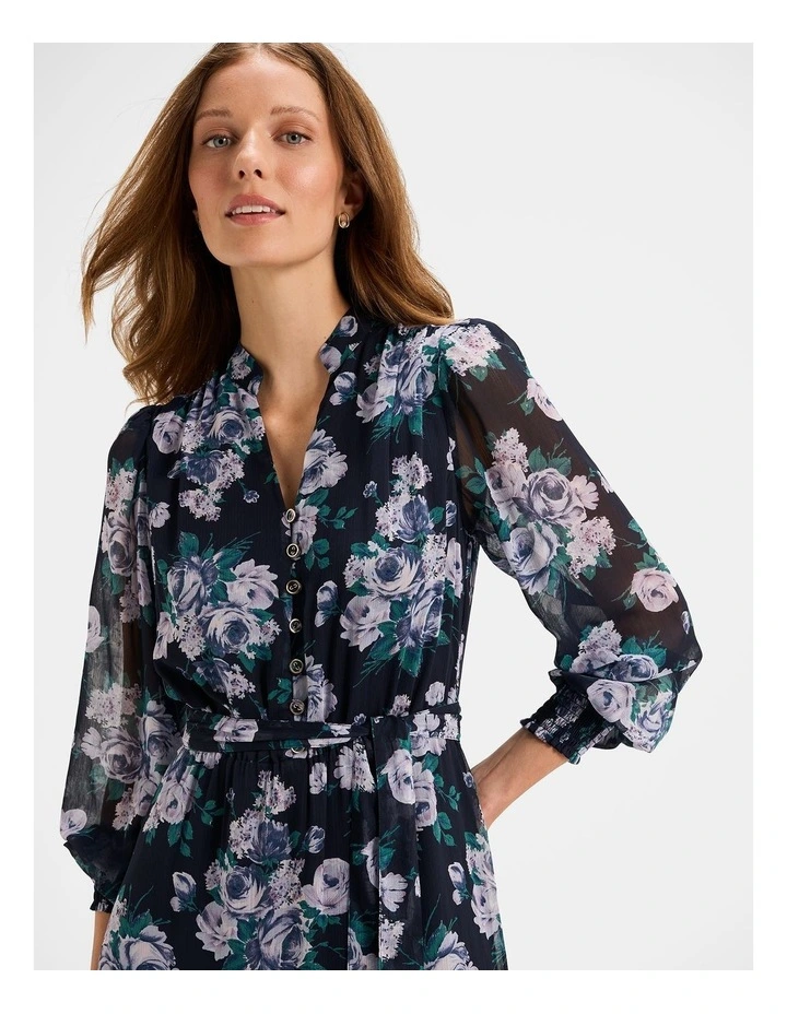 Mayfair Midi Dress in Ink image 3