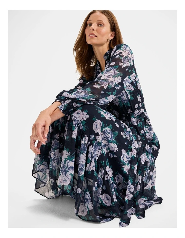 Mayfair Midi Dress in Ink image 4