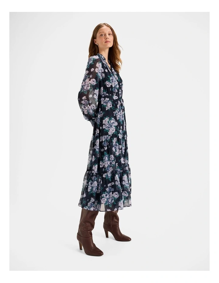 Mayfair Midi Dress in Ink image 5