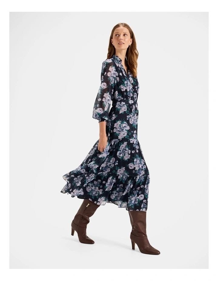 Mayfair Midi Dress in Ink image 6