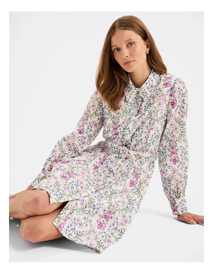 Abbey Mini Dress in Ivory image 3