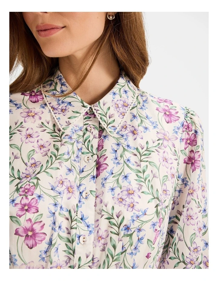 Abbey Mini Dress in Ivory image 4