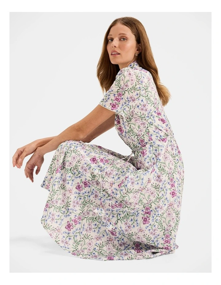 Abbey Shirt Dress in Ivory image 4