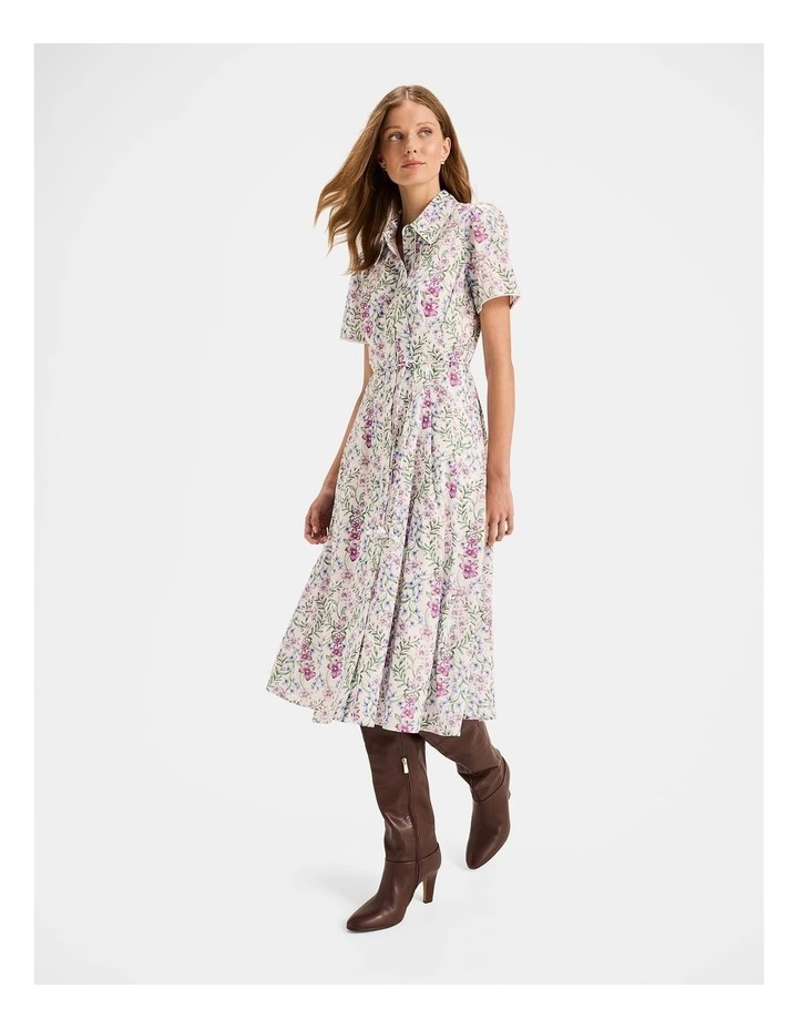 Abbey Shirt Dress in Ivory image 6