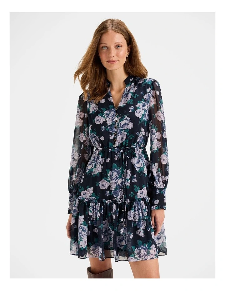 Mayfair Mini Dress in Ink image 3