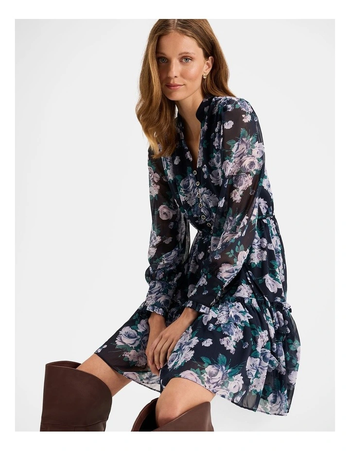 Mayfair Mini Dress in Ink image 4