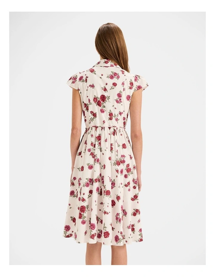 Cameo Shirt Dress in Ivory image 2