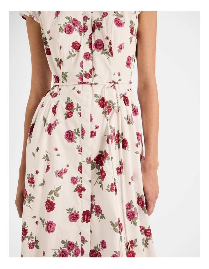 Cameo Shirt Dress in Ivory image 6