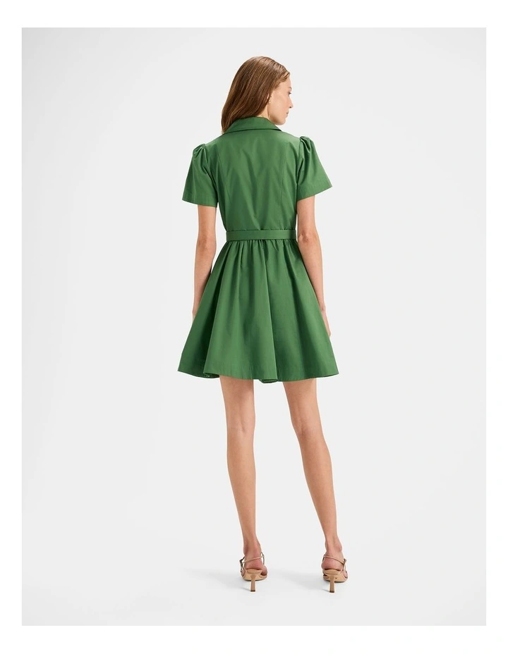 Ashley Mini Dress in Palm Green image 2