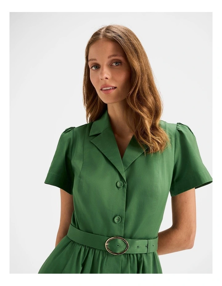 Ashley Mini Dress in Palm Green image 4