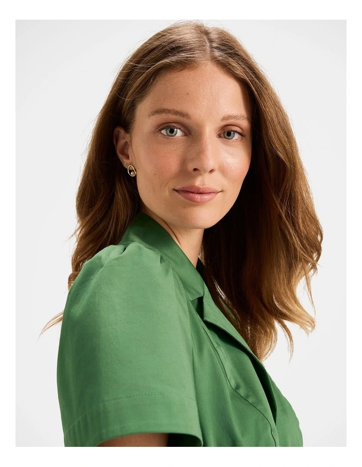 Ashley Mini Dress in Palm Green image 5