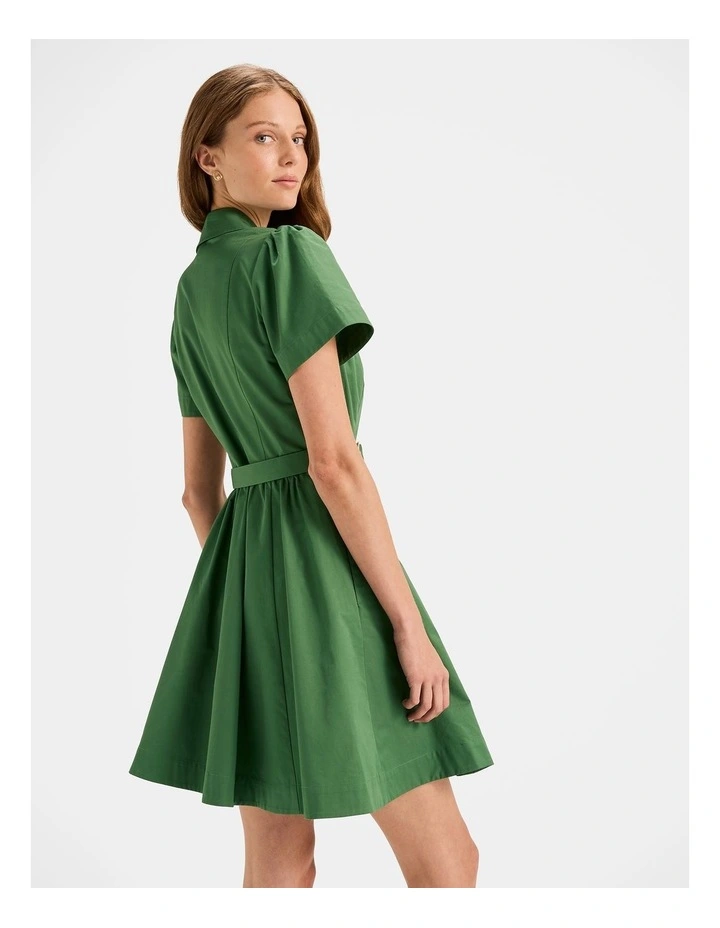 Ashley Mini Dress in Palm Green image 6
