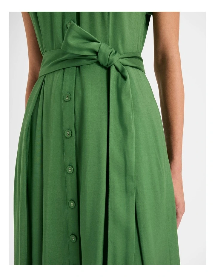 Camden Shirt Dress in Palm Green image 5