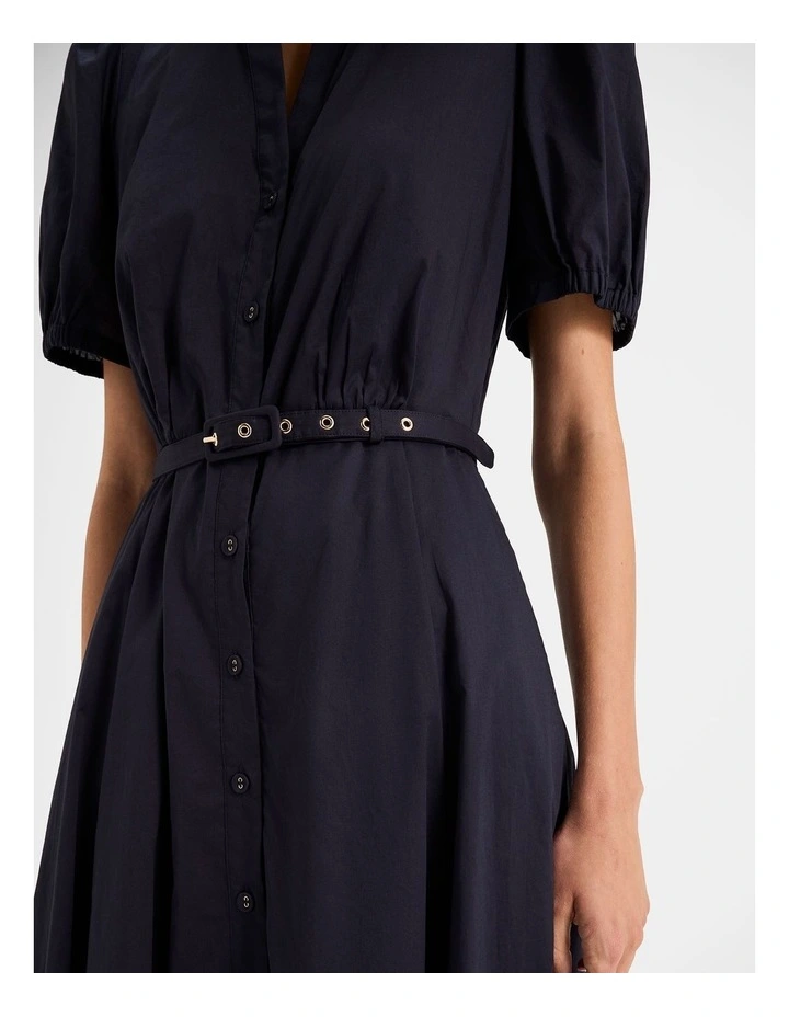 Martina Shirt Dress in Ink image 5