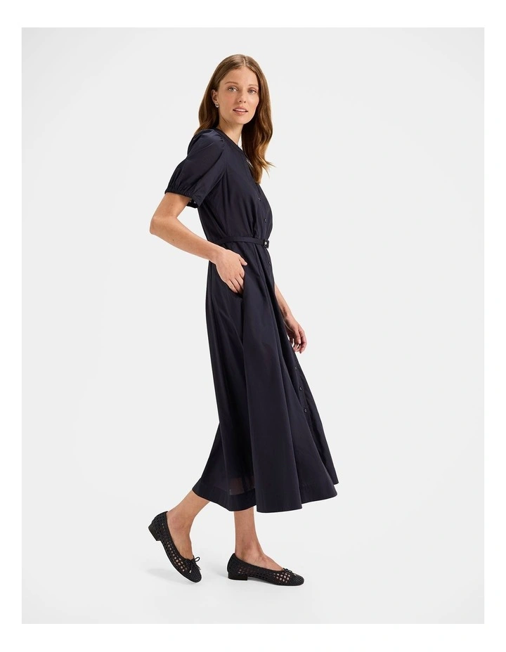 Martina Shirt Dress in Ink image 6