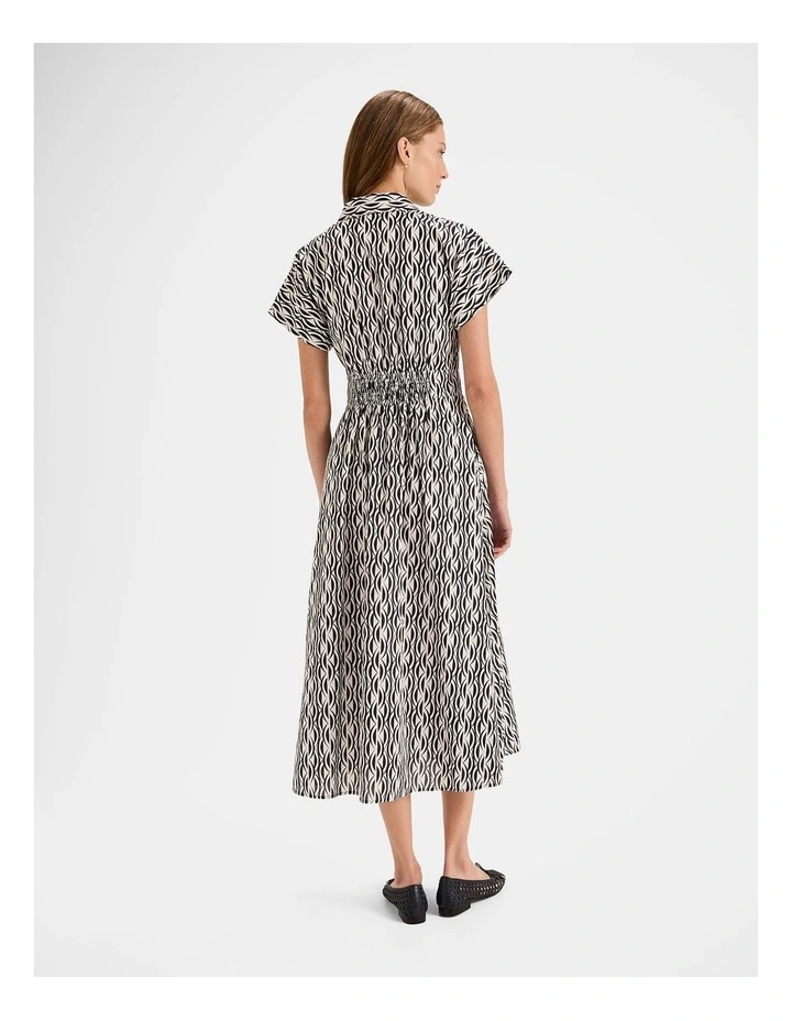 Oxford Shirt Dress in Ink image 2