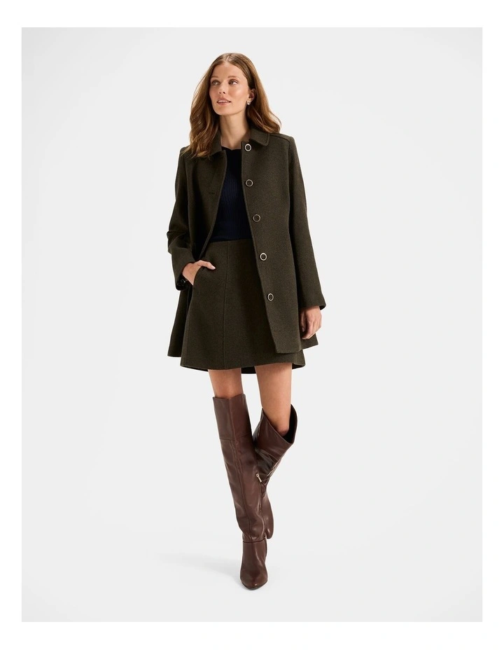 Maisel Swing Coat in Khaki image 1